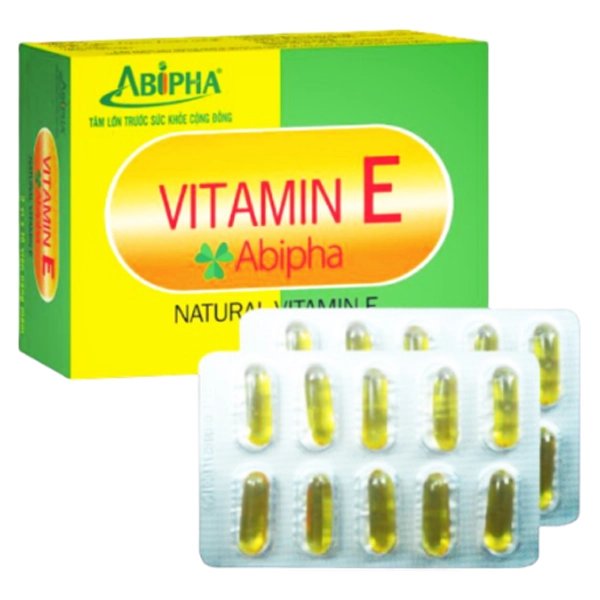 Viên uống đẹp da Vitamin E Abipha hộp 3 vỉ x 10 viên