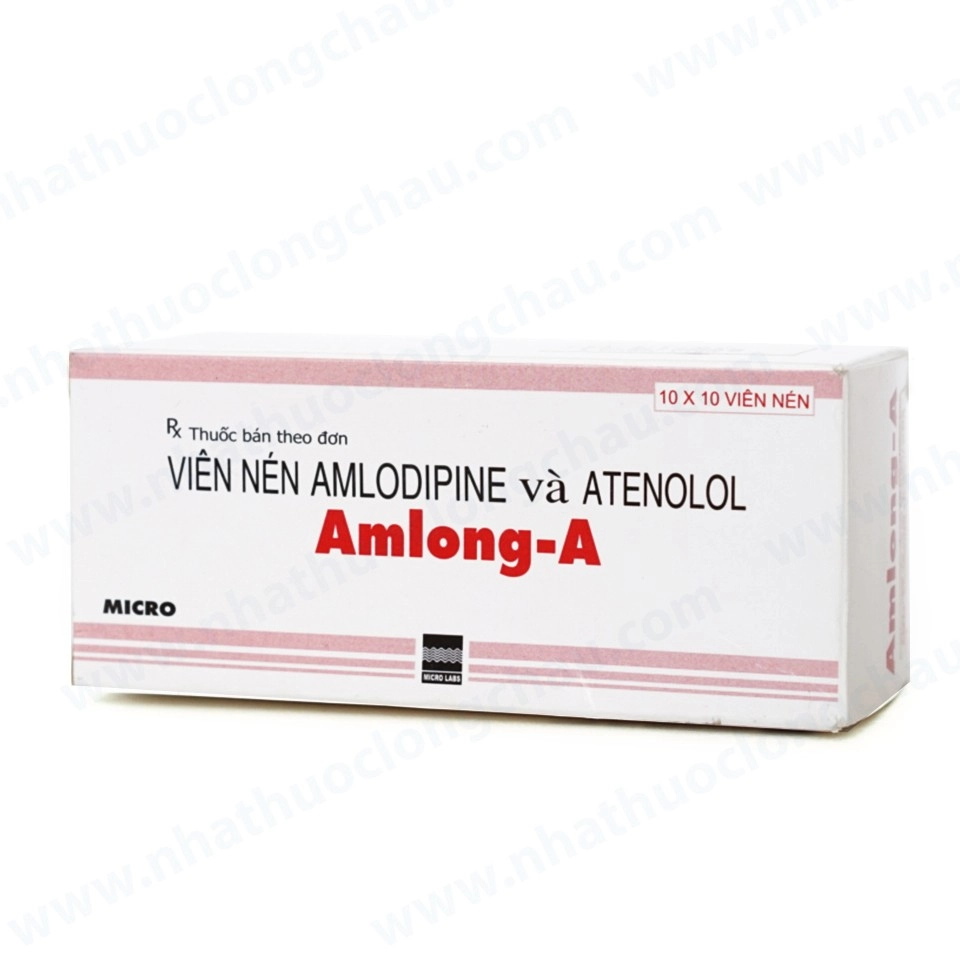 Thuốc điều trị cao huyết áp Amlong - A hộp 100 viên