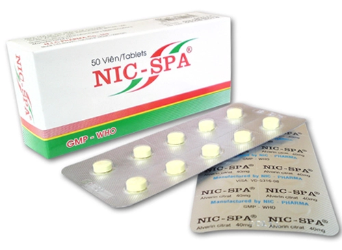 Thuốc chống co thắt NIC - SPA hộp 50 viên