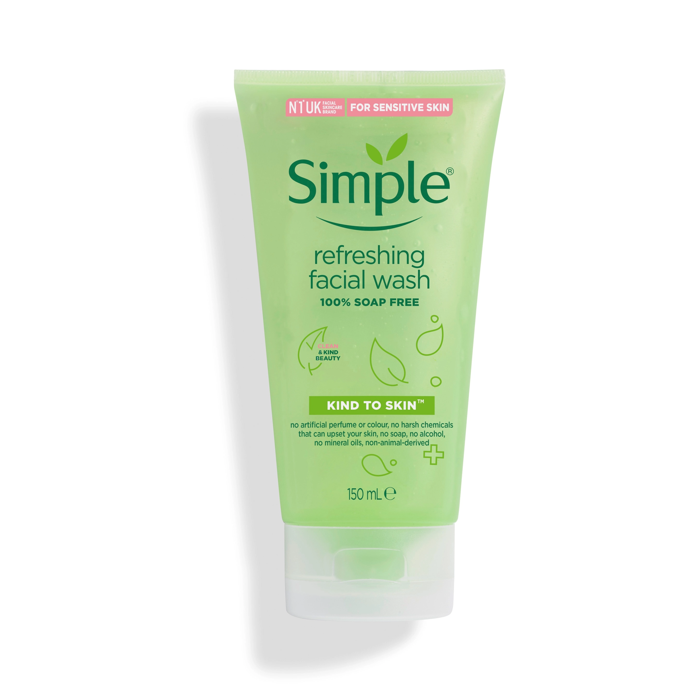 Gel rửa mặt Simple Refreshing Facial Wash tuýp 150ml