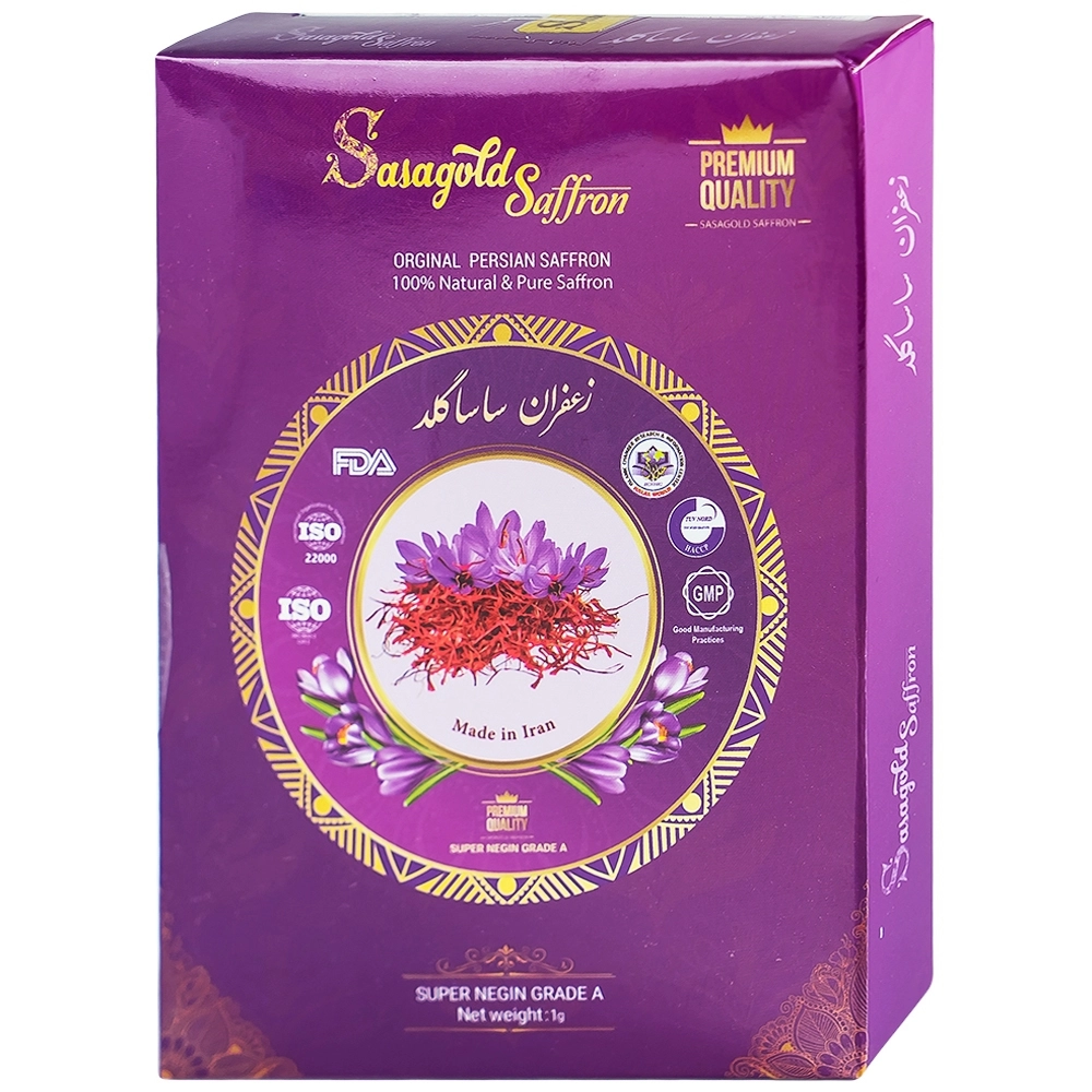 Bổ sung Vitamin và chất chống oxy hóa nhụy hoa nghệ tây Sasagold Saffron hộp 1g