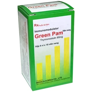 Hỗ trợ tăng cường hệ miễn dịch Green Pam 80mg Medica Korea hộp 6 vỉ x 10 viên
