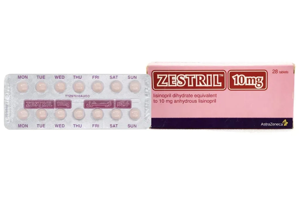Thuốc trị cao huyết áp, suy tim Zestril 10mg hộp 28 viên