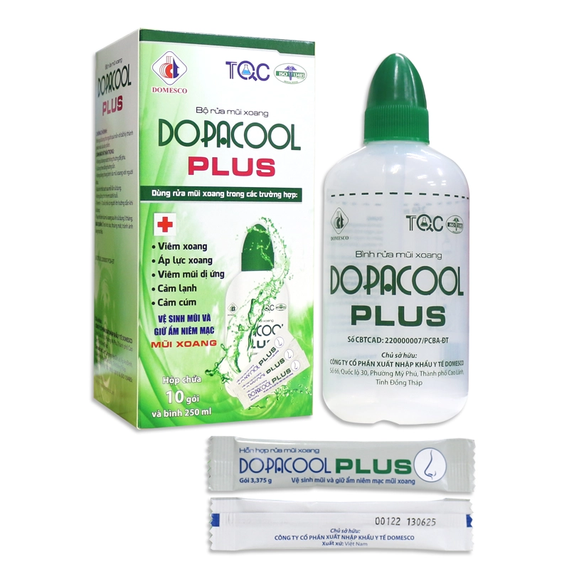 Bộ rửa mũi xoang DOPACOOL
PLUS
 hộp 1 bộ