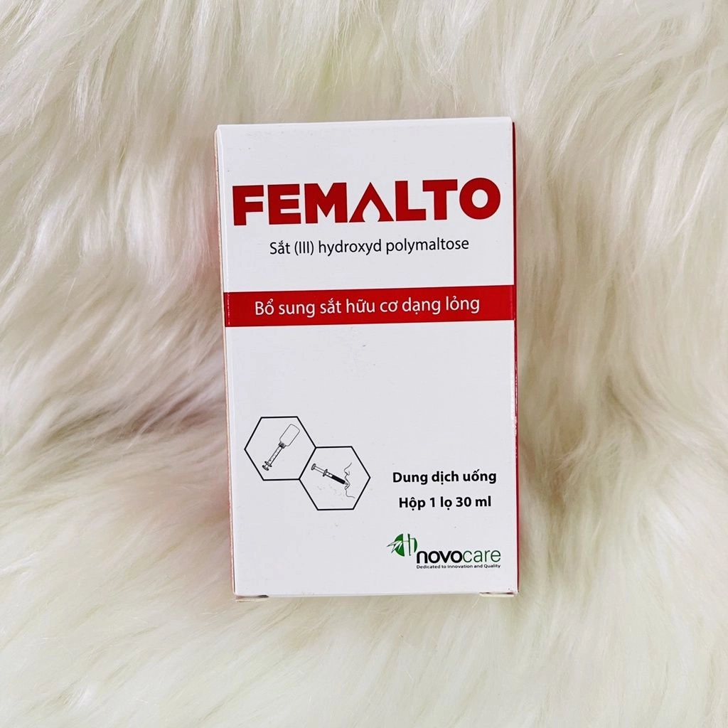 Sắt hữu cơ nhỏ giọt FEMALTO hộp 1 lọ 30ml