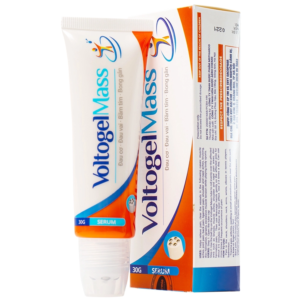 Gel bôi giảm đau VoltogelMass hộp 1 tuýp 30g