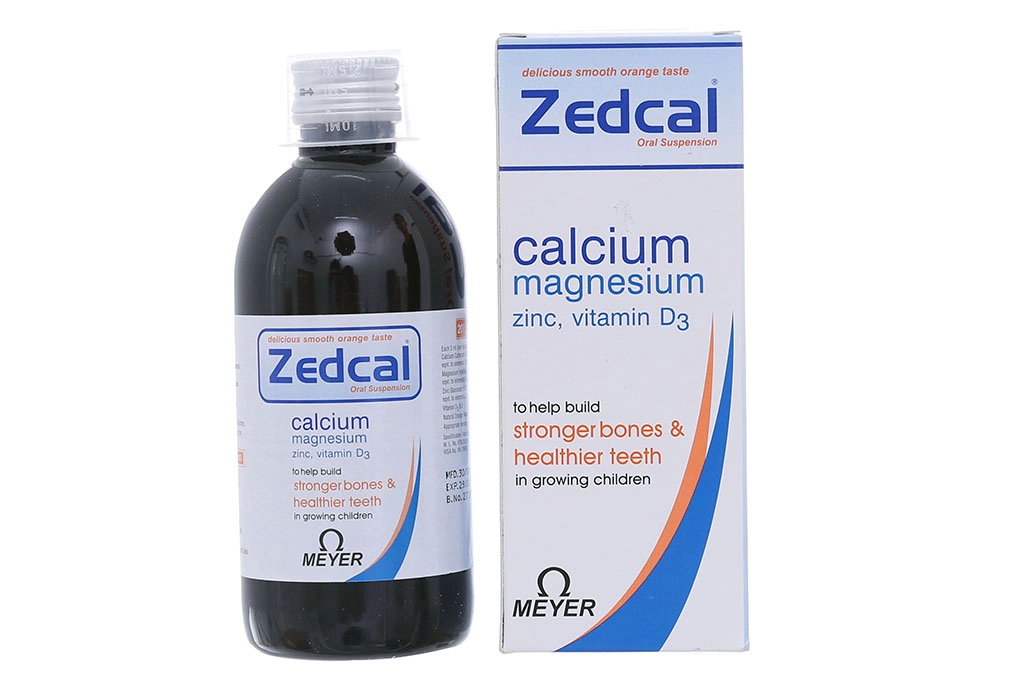 Siro bổ sung canxi Zedcal hộp 1 chai 200ml
