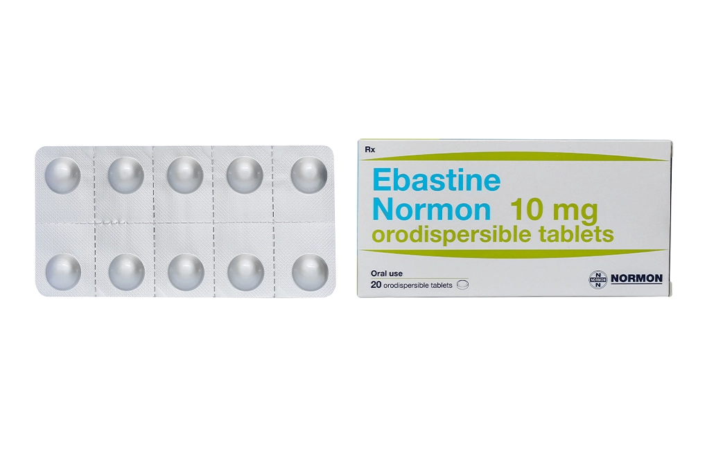 Thuốc chống dị ứng Ebastine Normon 10mg hộp 20 viên