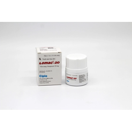 Thuốc trị đau dạ dày Lomac 20mg hộp 1 lọ 14 viên