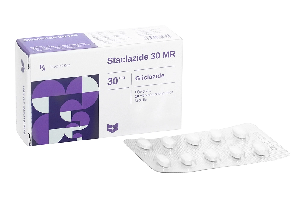 Thuốc trị tiểu đường Staclazide 30 MR hộp 30  viên
