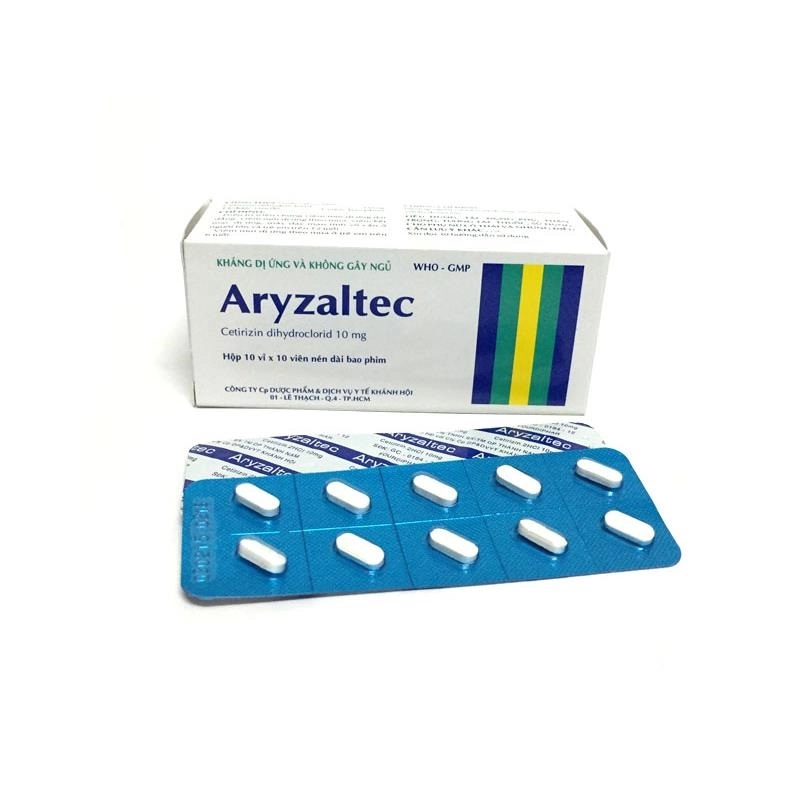 Thuốc chống dị ứng, không gây ngủ Aryzaltec hộp 100 viên