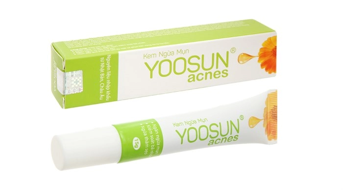 Kem ngừa mụn trứng cá, giảm thâm sẹo do mụn Yoosun Acnes hộp 1 tuýp 15g