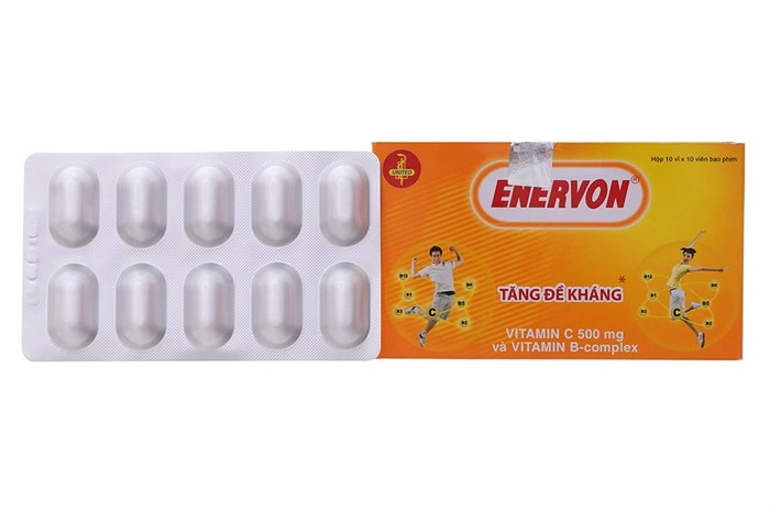 Thuốc bổ sung vitamin B, C tăng cường sức đề kháng Enervon hộp 100 viên
