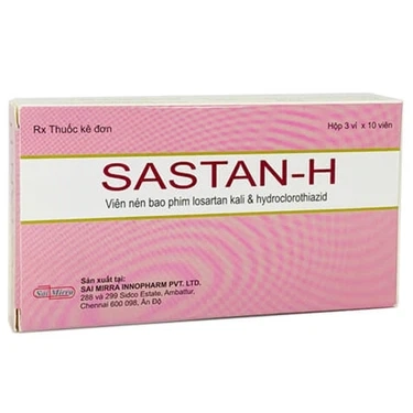 Điều trị tăng huyết áp Sastan-H hộp 3 vỉ x 10 viên