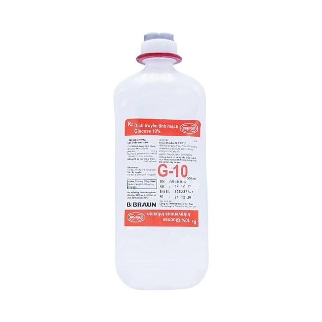 Dịch truyền tĩnh mạch Glucose 10% Braun chai 500ml