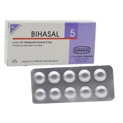 Thuốc trị cao huyết áp, đau thắt ngực BIHASAL 5 hộp 3 vỉ x 10 viên