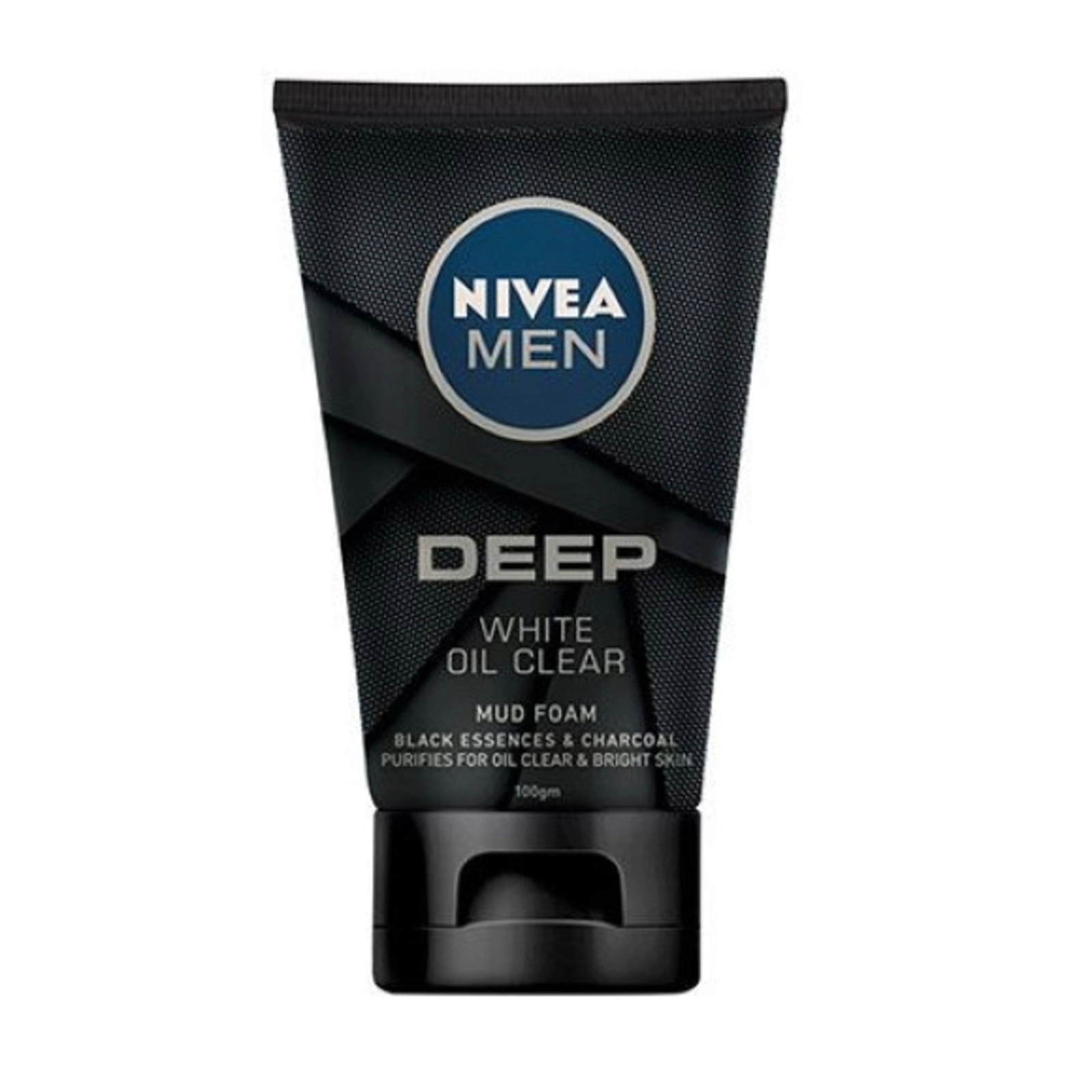 Sữa rửa mặt Nivea Men Deep White Oil Clear Mud Foam tuýp 100g
