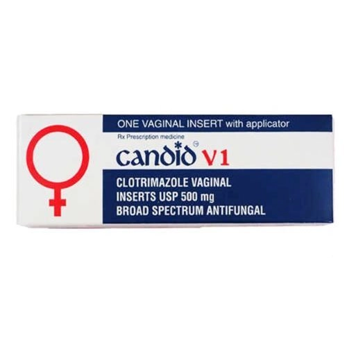 Viên nén đặt âm đạo Candid V1 hộp 1 viên kèm 1 que đặt