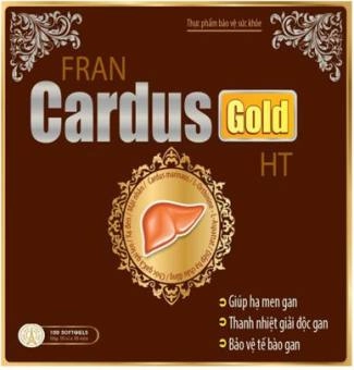 Thanh nhiệt giải độc, bảo vệ gan Fran Cardus Gold HT hộp 10 vỉ x 10 viên nang mềm
