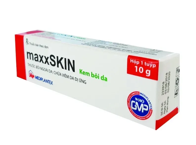 Thuốc bôi ngoài da chữa viên da dị ứng MaxxSKIN hộp 1 tuýp 10g