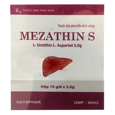 Thuốc điều trị rối loạn chức năng gan Mezathin S hộp 10 gói x 5g