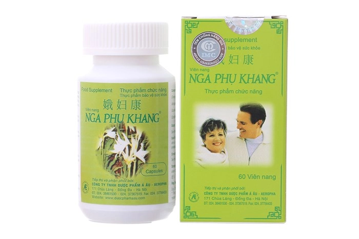 Viên uống hỗ trợ điều trị u xơ tử cung, u nang buồng trứng Nga Phụ Khang lọ 60 viên