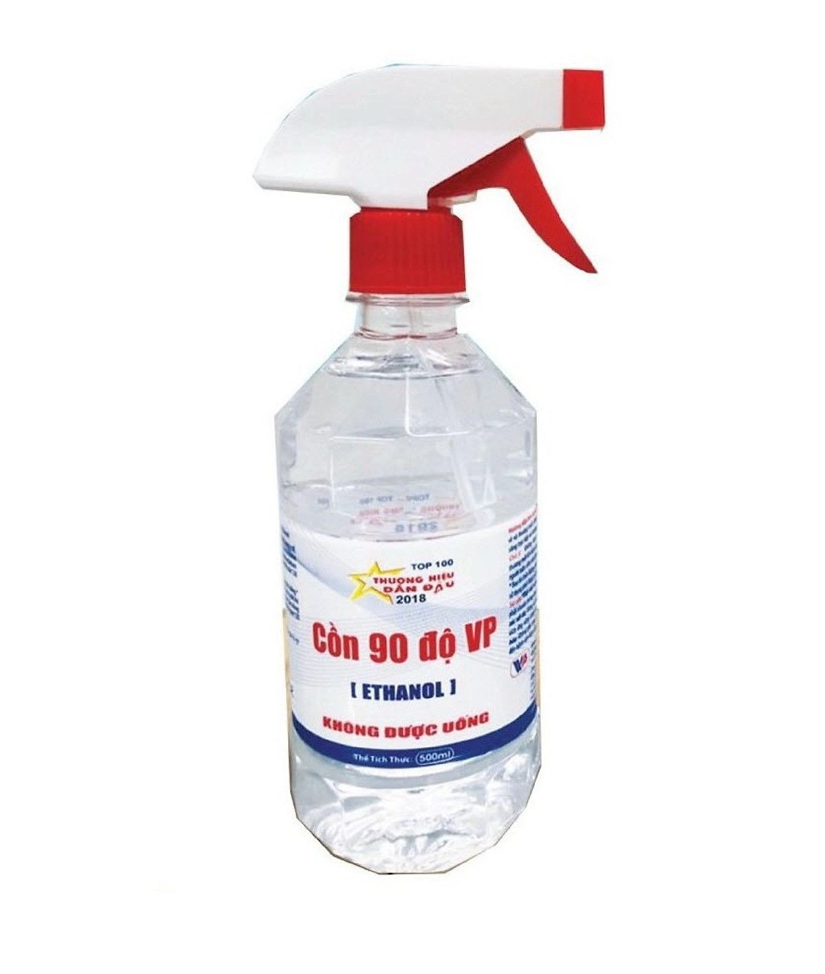Dung dịch sát khuẩn Cồn 90 độ VP (có vòi xịt) chai 500ml