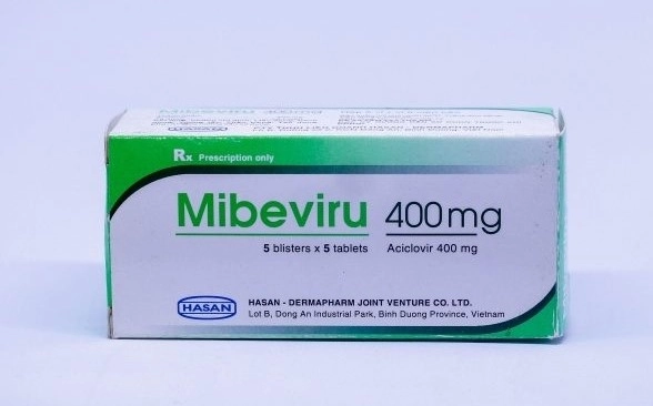 Thuốc kháng virus Mibeviru 400mg hộp 25 viên