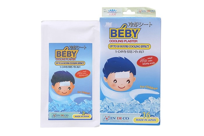 Miếng dán hạ sốt Béby Cooling Plaster hộp 16 miếng