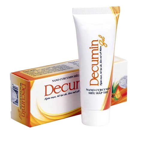 Hỗ trợ ngăn ngừa mụn, chăm sóc da, làm mờ vết thâm Decumin Gel hộp 1 tuýp 25g