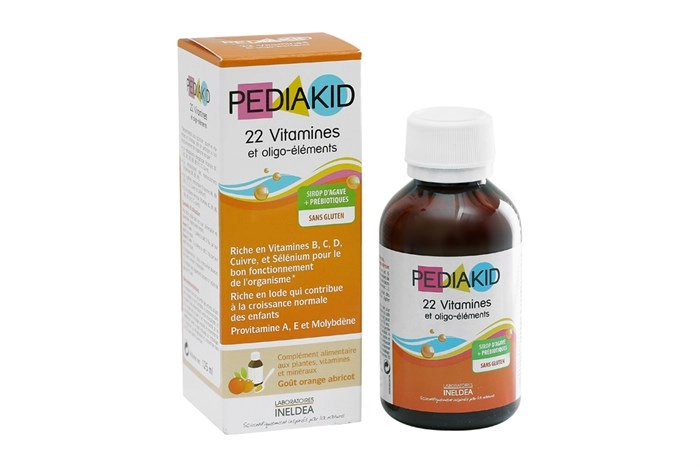 Siro bổ sung vitamin tổng hợp Pediakid 22 Vitamines et oligo-éléments chai 125ml