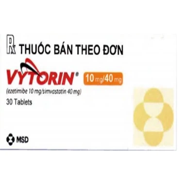 Thuốc điều trị tăng cholesterol máu Vytorin 10mg/40mg hộp 3 vỉ x 10 viên