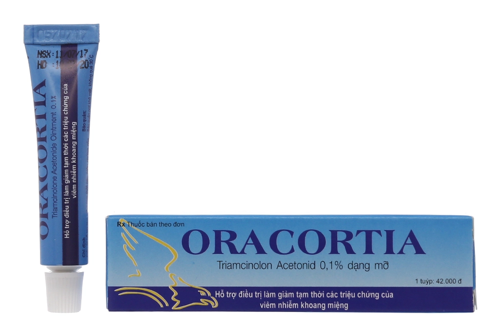 Thuốc bôi trị nhiệt miệng Oracortia 5g hộp 1 tuýp