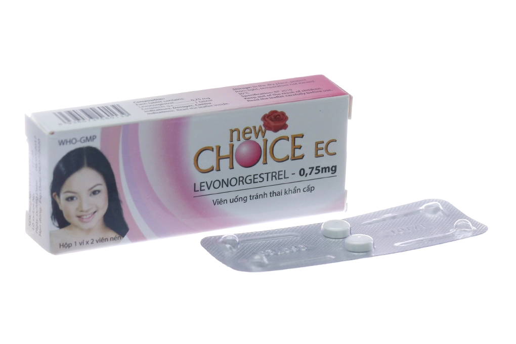 Thuốc tránh thai khẩn cấp New Choice EC hộp 2 viên