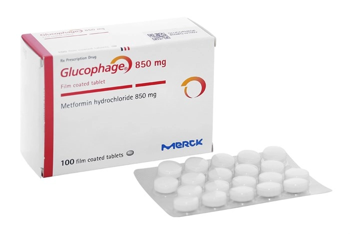 Thuốc trị tiểu đường Glucophage 850mg hộp 100 viên