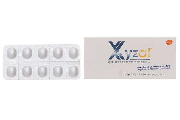 Thuốc chống dị ứng Xyzal hộp 10 viên