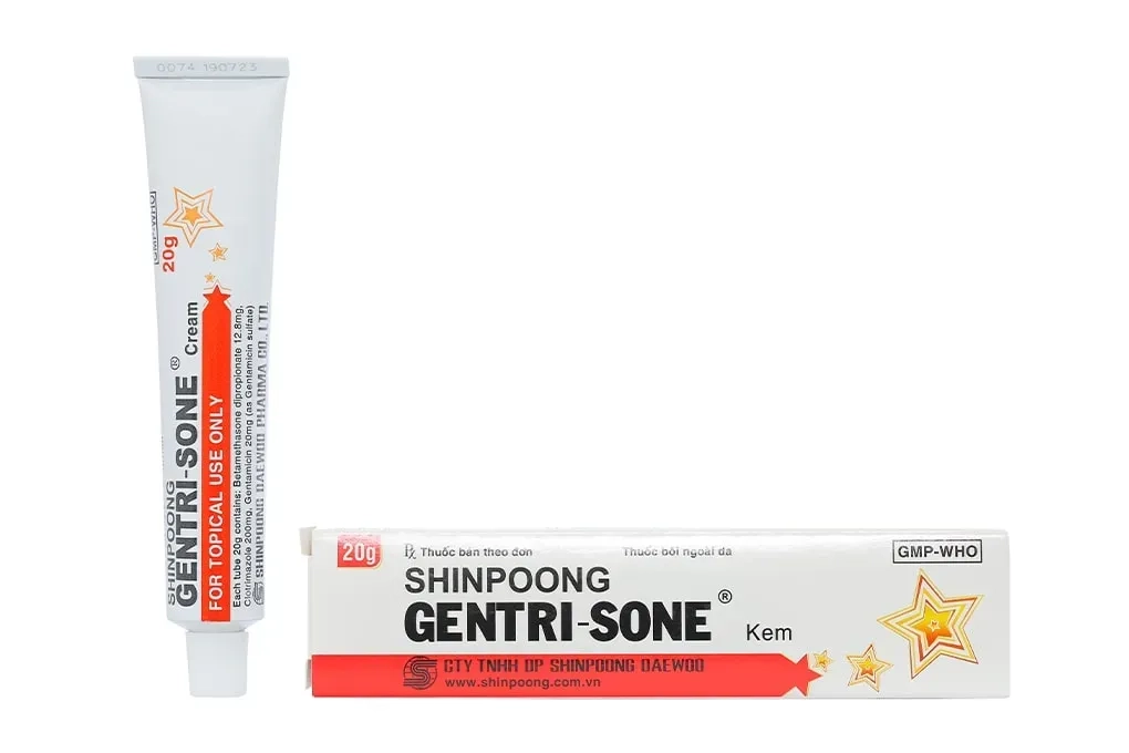 Kem bôi trị viêm da Gentrisone hộp 1 tuýp 20g