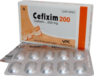 Thuốc kháng sinh Cefixim 200 VPC hộp 20 viên