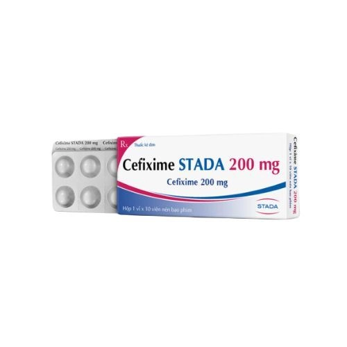 Thuốc kháng sinh Cefixime 200mg STADA hộp 10 viên