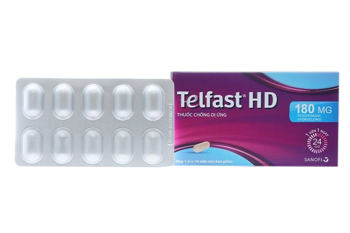 Thuốc chống dị ứng Telfast HD 180mg hộp 10 viên