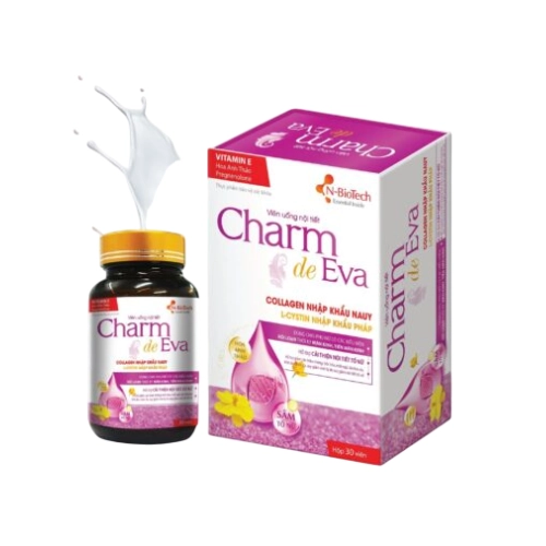 Viên uống nội tiết Charm de Eva N-BioTech hộp 1 lọ 30 viên