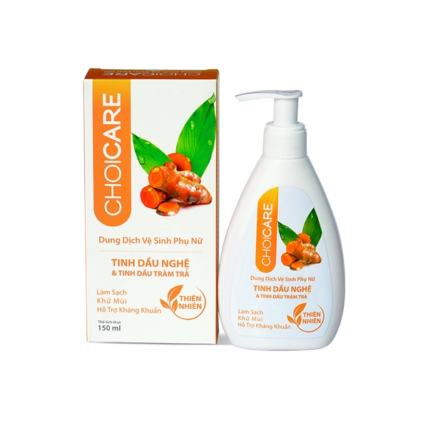 Dung dịch vệ sinh hằng ngày CHOICARE Nghệ hộp 1 chai 150ml
