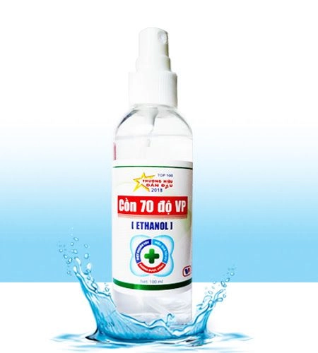 Dung dịch sát khuẩn Cồn 70 độ VP chai 100ml