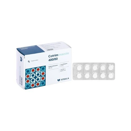 Thuốc kháng sinh Cotrimoxazole 400/80 hộp 100 viên