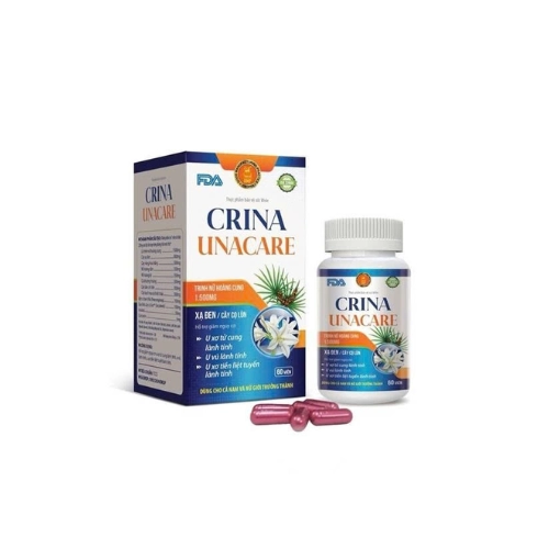 Hỗ trợ giảm nguy cơ u xơ tử cung, tiền liệt tuyến lành tính Crina Unacare hộp 60 viên