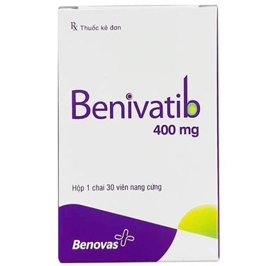 Điều trị ung thư Benivatib 400mg Benovas hộp 1 chai 30 viên