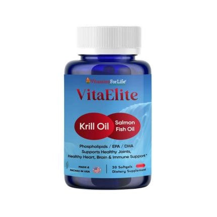 Hỗ trợ sức khỏe tim mạch và não bộ Vita Elite lọ 30 viên