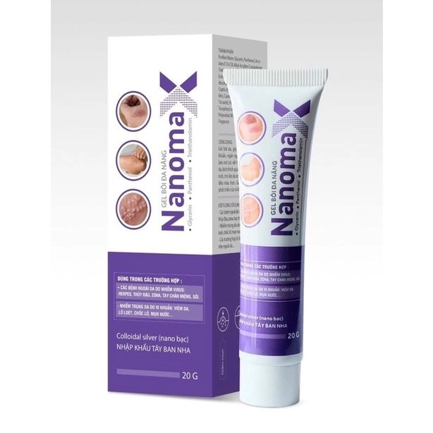 Gel bôi đa năng Nanomax hộp 1 tuýp 20g