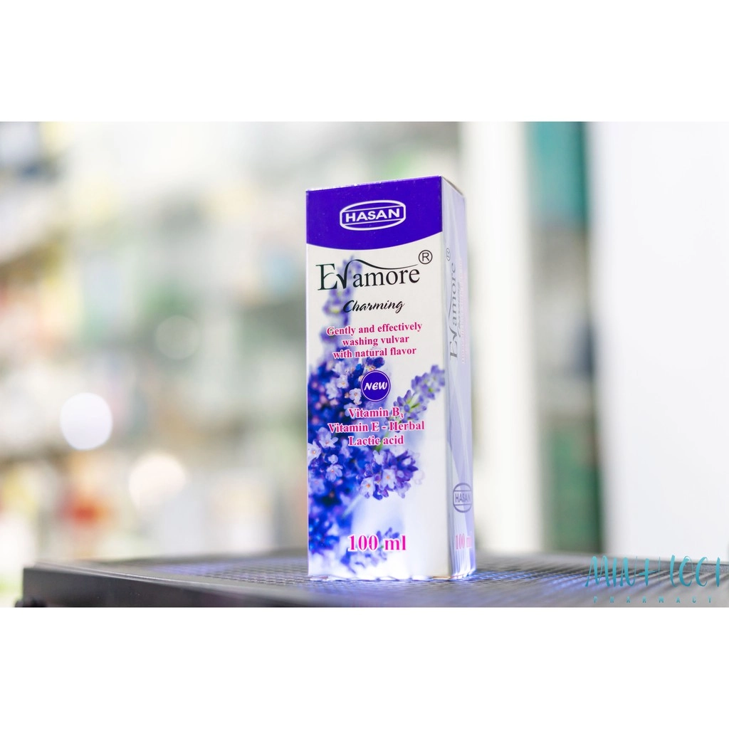Dung dịch vệ sinh phụ nữ Evamore Charming hộp 1 chai 100 ml