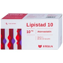Thuốc trị mỡ máu Lipistad 10 hộp 30 viên
